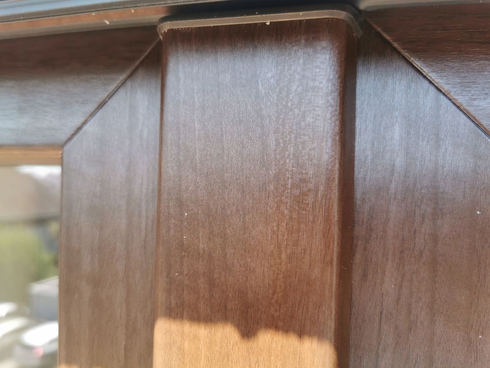 Gealan Fenster mit Furnier GEA30 Siena PN Noce / Walnuss Terra