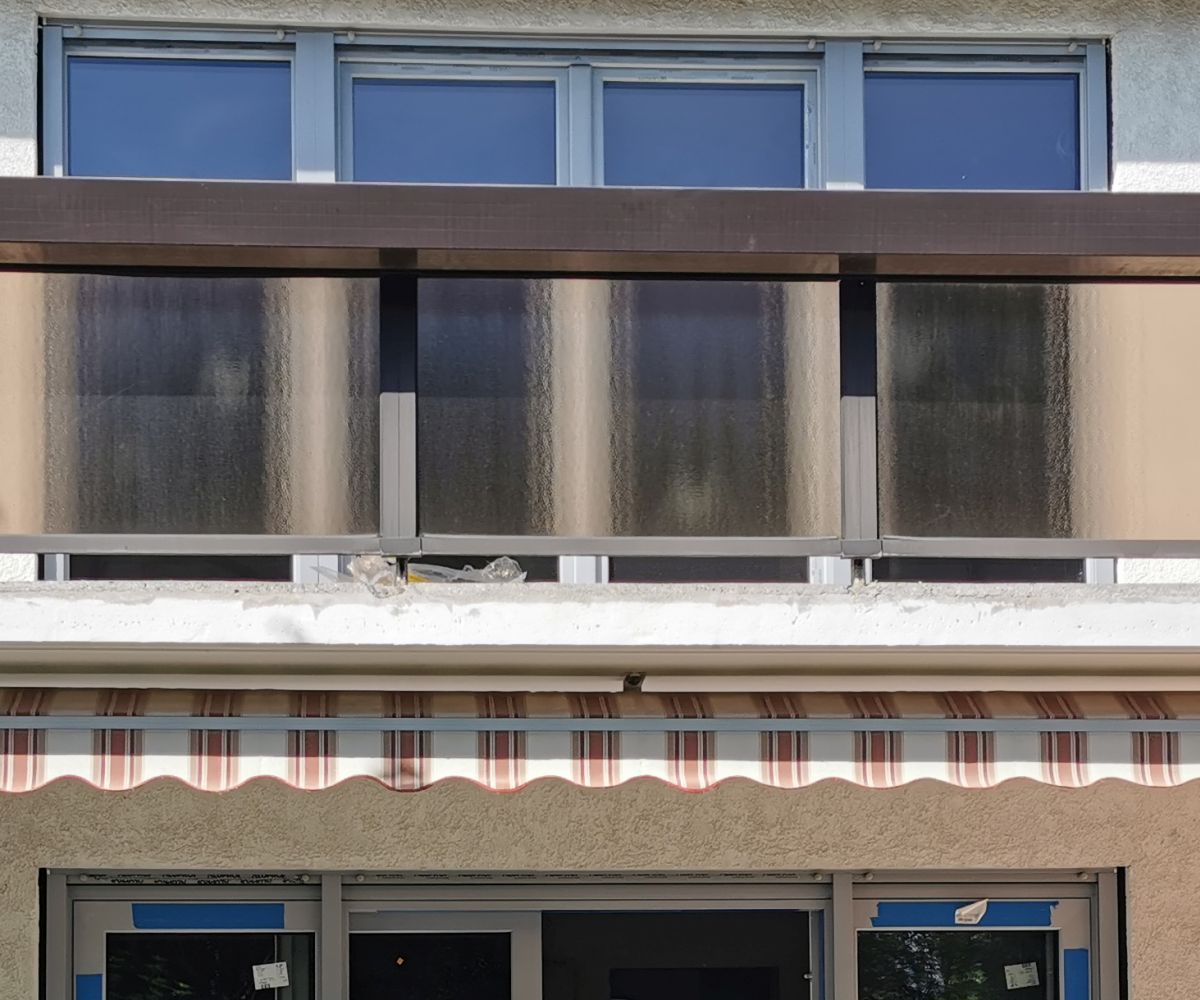 Balkonfront Farbe Gealan Acrylcolor RAL 7040