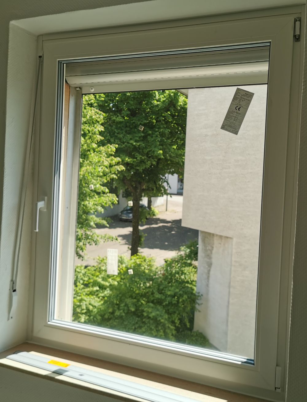 Nacherbild, neues dreifachverglastes Rehau Fenster Neues dreifachverglastes Rehau Fenster: Nacher